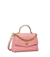 Tory Burch Kira Chevron Top-handle Satchel In Pink City