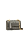 Tory Burch Fleming Small Convertible Shoulder Bag In Overcast