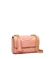 Tory Burch Fleming Small Convertible Shoulder Bag In Pink Magnolia