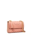 Tory Burch Fleming Convertible Shoulder Bag In Pink Magnolia