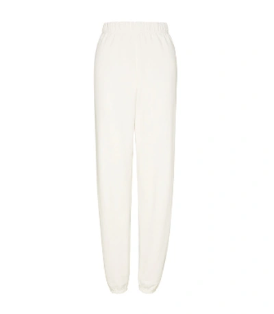 Tory Sport Tory Burch Heavy French Terry Sweatpant In Snow White