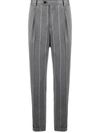 BRUNELLO CUCINELLI PINSTRIPE CROPPED TAILORED TROUSERS