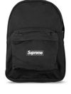 Supreme Logo Canvas Backpack In Black