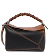 LOEWE PUZZLE CRAFT SMALL LEATHER SHOULDER BAG,P00478979