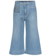 SEE BY CHLOÉ HIGH-RISE FLARED CROPPED JEANS,P00535140