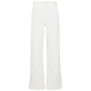 VINCE OFF-WHITE STRAIGHT-LEG TWILL TROUSERS,3970409
