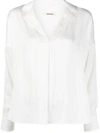 ZADIG & VOLTAIRE TAMY NOTCHED-COLLAR BLOUSE
