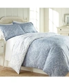 Southshore Fine Linens Winter Brush Reversible Down Alt Comforter Set, King/california King In Blue