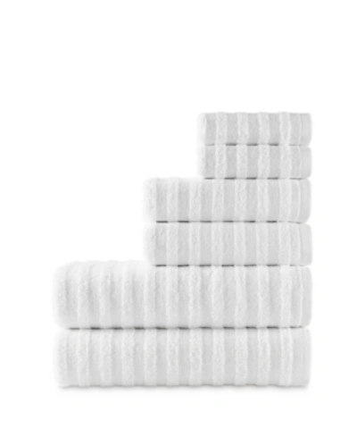Talesma Hawaii 6 Pieces Towel Set Bedding In White