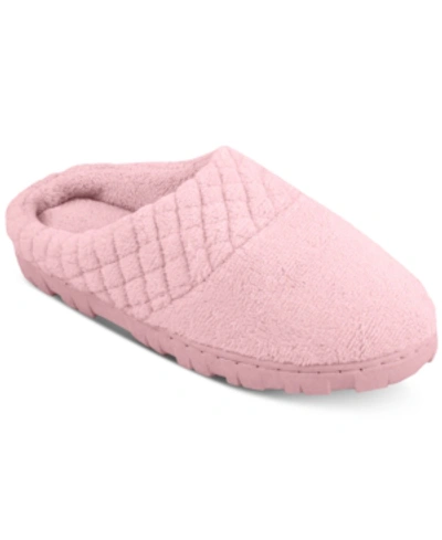 Muk Luks Women's Quilted Clothes Slipper In Pink