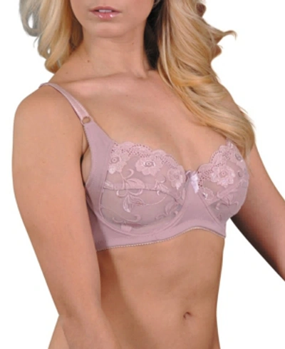 Carnival Women's Full Figure Lace Detail Underwire Bra In Champagne