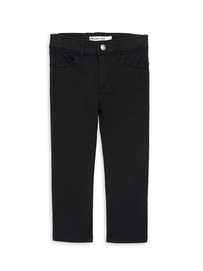 Appaman Kids' Skinny Stretch Cotton Twill Trousers In Black