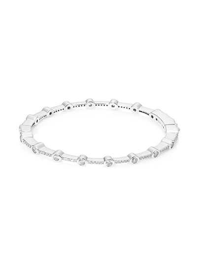 Adriana Orsini Sterling Silver & Cubic Zirconia Bangle Bracelet