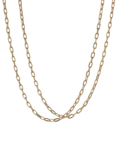 David Yurman Madison Thin Chain Necklace In 18k Yellow Gold