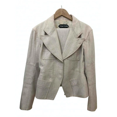 Pre-owned Tom Ford Beige Linen Jacket