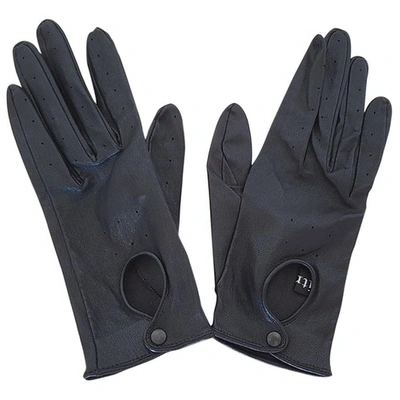 Pre-owned Jitrois Black Leather Gloves