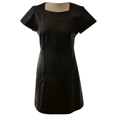 Pre-owned Theyskens' Theory Wool Mid-length Dress In Black