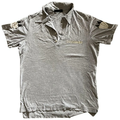 Pre-owned Dsquared2 Polo Shirt In Grey