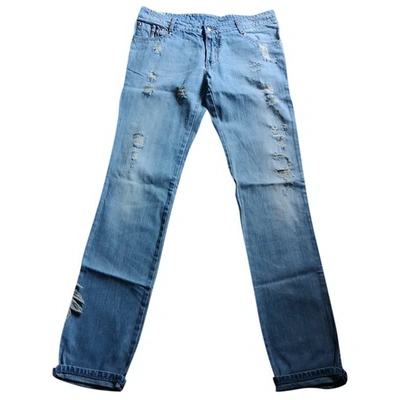 Pre-owned Ermanno Scervino Straight Jeans In Blue