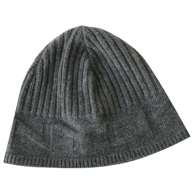 Pre-owned Dkny Cashmere Beanie In Grey