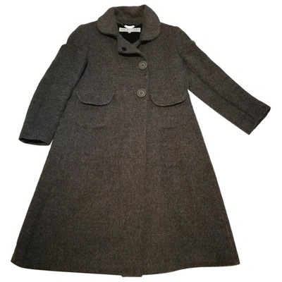 Pre-owned See By Chloé Wool Coat In Brown