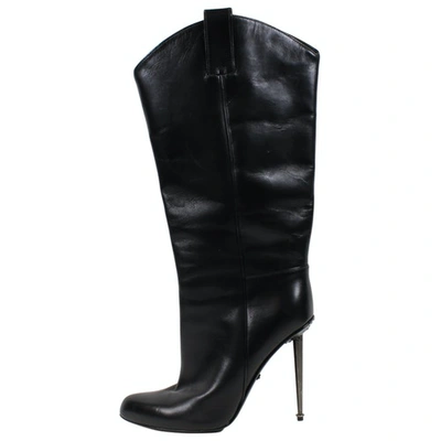 Pre-owned Tom Ford Leather Boots In Black