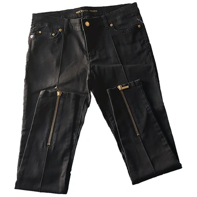 Pre-owned Michael Kors Slim Jeans In Black