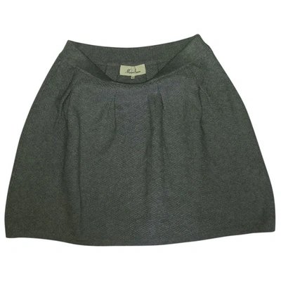 Pre-owned Marie Sixtine Mini Skirt In Grey