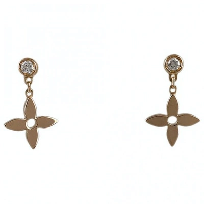 Pre-owned Louis Vuitton Gold Pink Gold Earrings