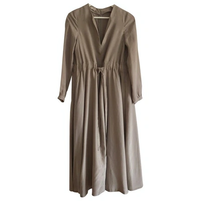 Pre-owned Stefanel Silk Mid-length Dress In Other