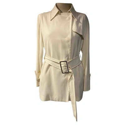 Pre-owned Costume National White Viscose Jacket
