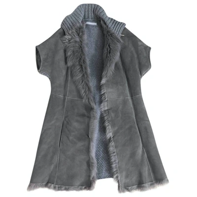 Pre-owned Fabiana Filippi Leather Cardi Coat In Other