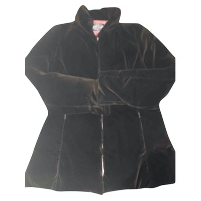 Pre-owned Blumarine Velvet Coat In Brown
