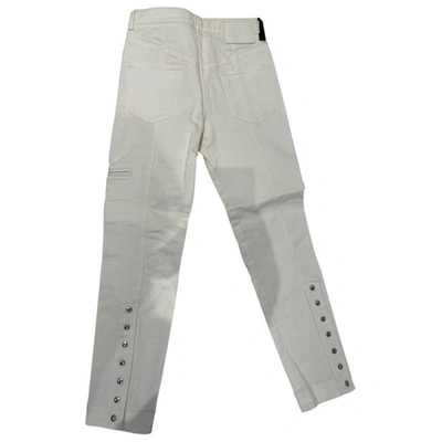 Pre-owned Louis Vuitton Slim Jeans In White