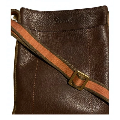 Pre-owned Loewe Joyce Leather Handbag In Brown