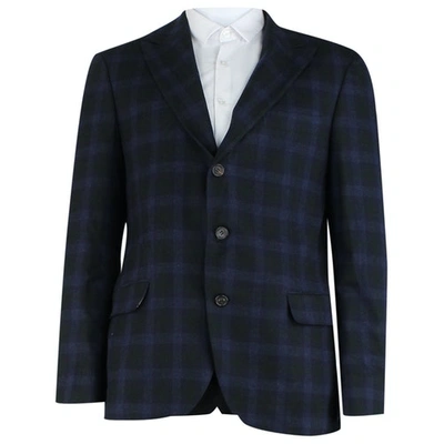 Pre-owned Brunello Cucinelli Blue Wool Jacket