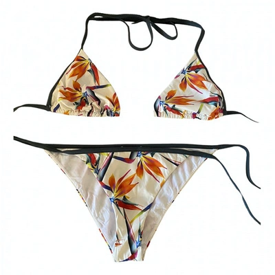 Pre-owned Fendi White Swimwear