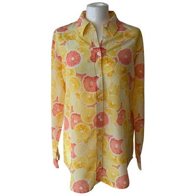 Pre-owned Equipment Silk Shirt In Yellow