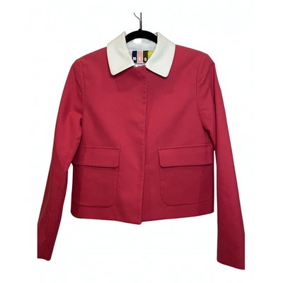 Pre-owned Msgm Red Cotton Jacket