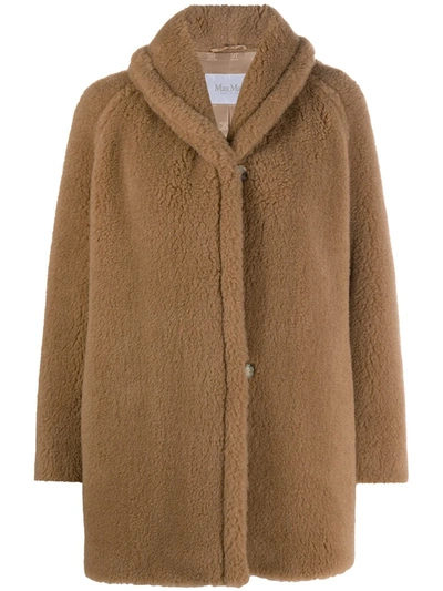 Max Mara Teddy Coat In 棕色
