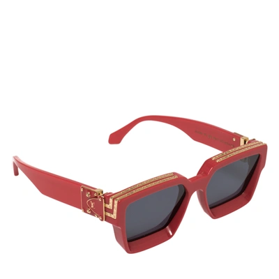 Pre-owned Louis Vuitton Red Z1165w 1.1 Millionaires Square Sunglasses