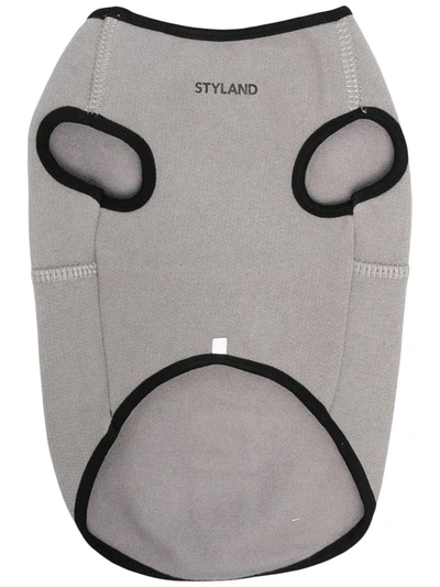 Styland Logo Dog Jumper In Grey