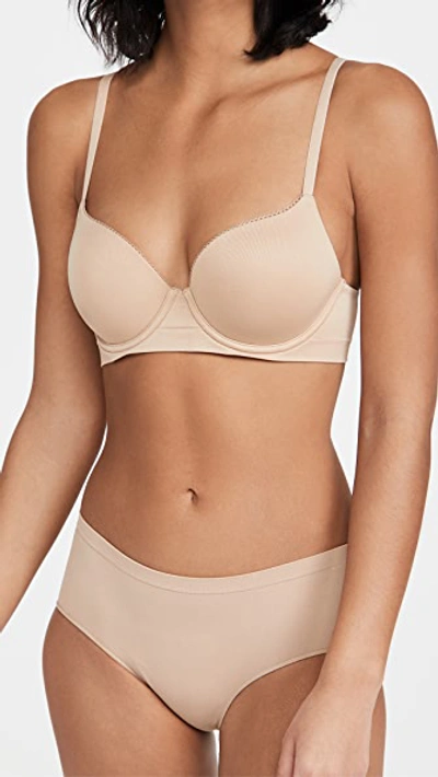 B.tempt'd By Wacoal Comfort Intended Contour Underwire T-shirt Bra In Au Natural