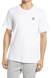 Adidas Originals Logo-embroidered Cotton-jersey T-shirt In White