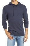 Faherty Slub Organic Cotton-jersey Hoodie In Blue Nights