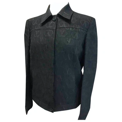 Pre-owned Valentino Wool Jacket In Black