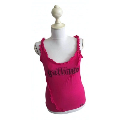 Pre-owned John Galliano Vest In Pink