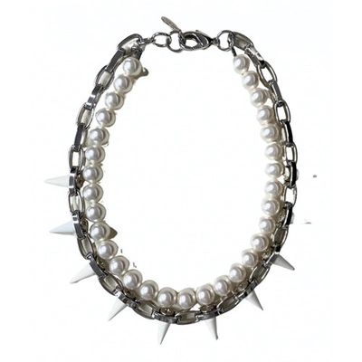 Pre-owned Joomi Lim Necklace In White