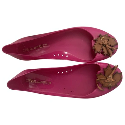 Pre-owned Dsquared2 Ballet Flats In Pink