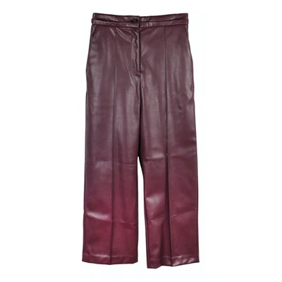 Pre-owned Chalayan Trousers In Burgundy